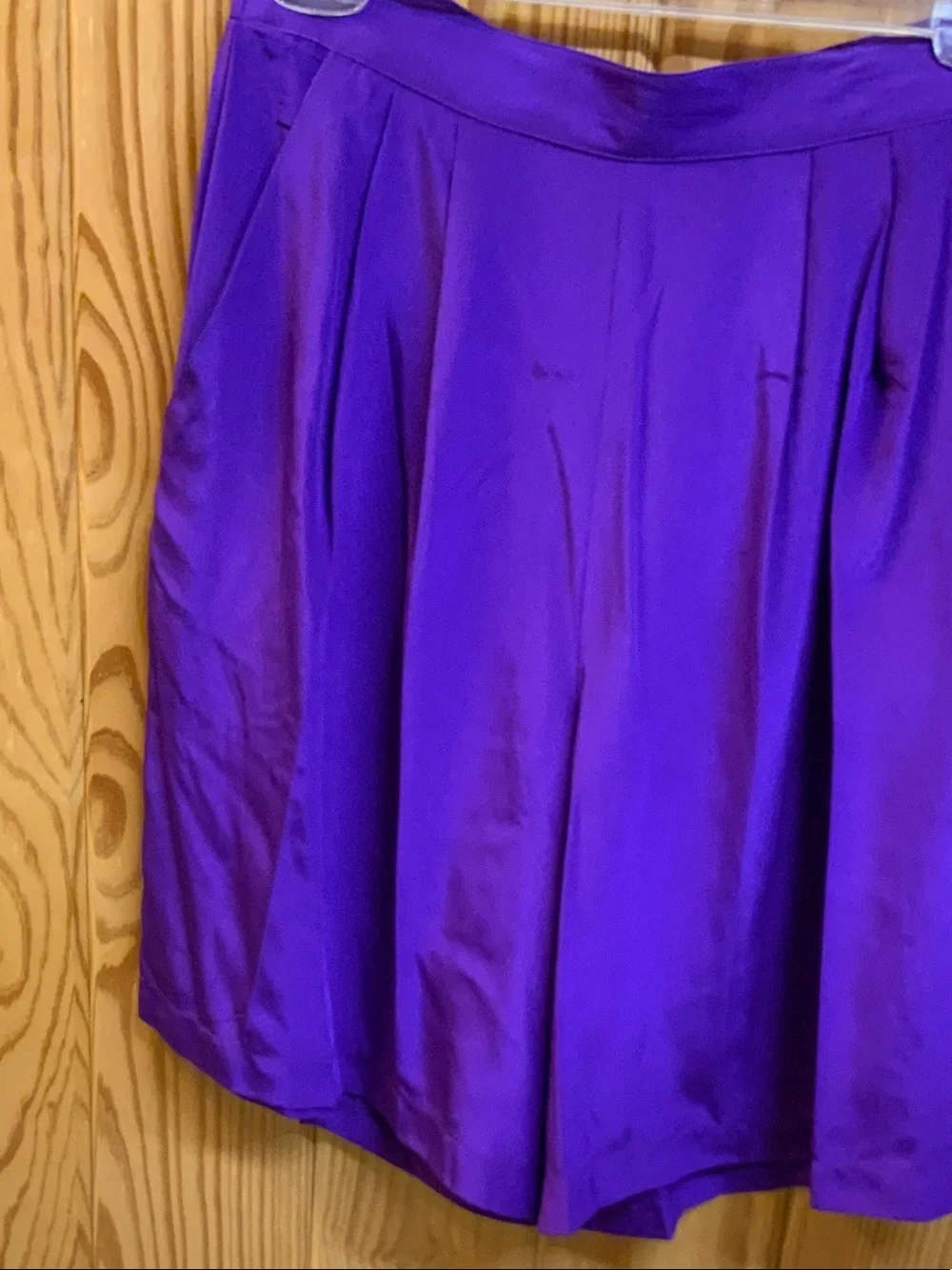 Alyssa Carr Purple Short-Sleeve Top and Short Set